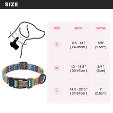 Load image into Gallery viewer, Fashion Dog Collar Nylon Personalized Name Dog Collars Engraved
