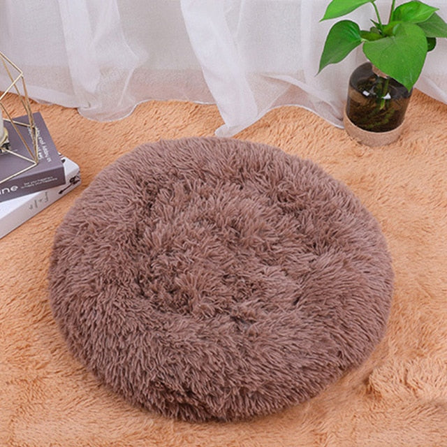 Round Kennel Dog Cat Winter Warm Sleeping Bed Super
