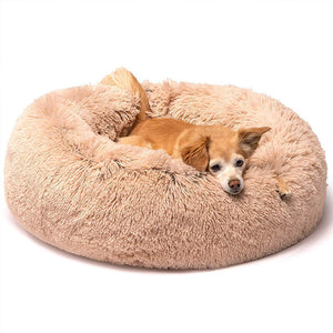 Round Kennel Dog Cat Winter Warm Sleeping Bed Super